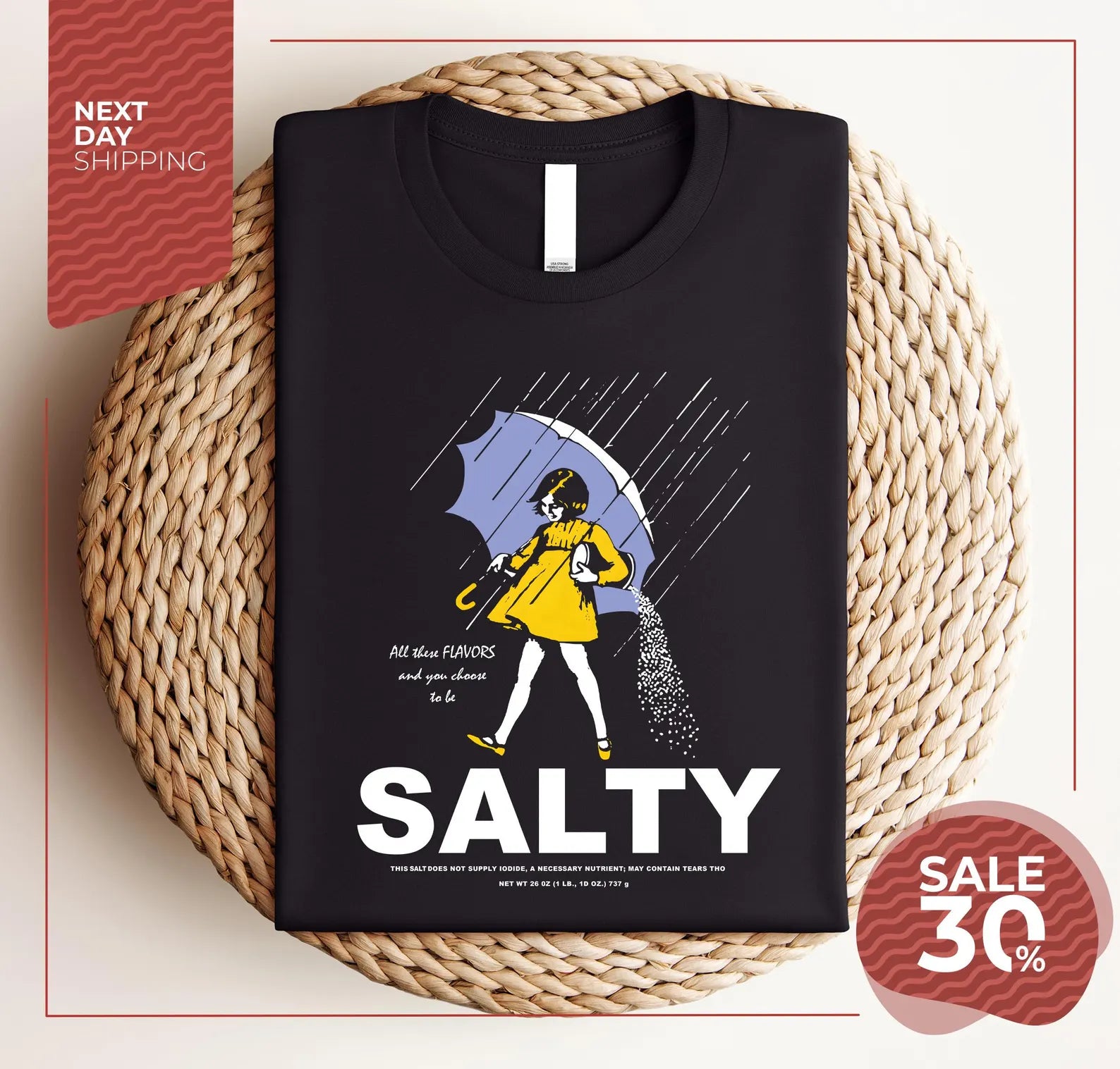 Salty Girl Tee | Women's Vintage Cotton Blend T-Shirt | Gift For Her | Trendy Casual Te | Vintage Style Tee | Women's Shirt | Funny Shirt